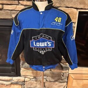 Lowes Jimmy Johnson, race team, Jacket - Blue‎ and Black Hendrix men’s size XL
